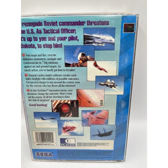 Tomcat Alley (Sega CD, 1994) CIB Complete - Picture 2 of 6